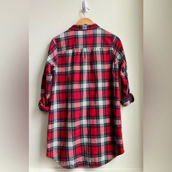 GRUNGE STYLE ❤️🖤 Red Plaid Flannel Dress - Picture 2 of 4